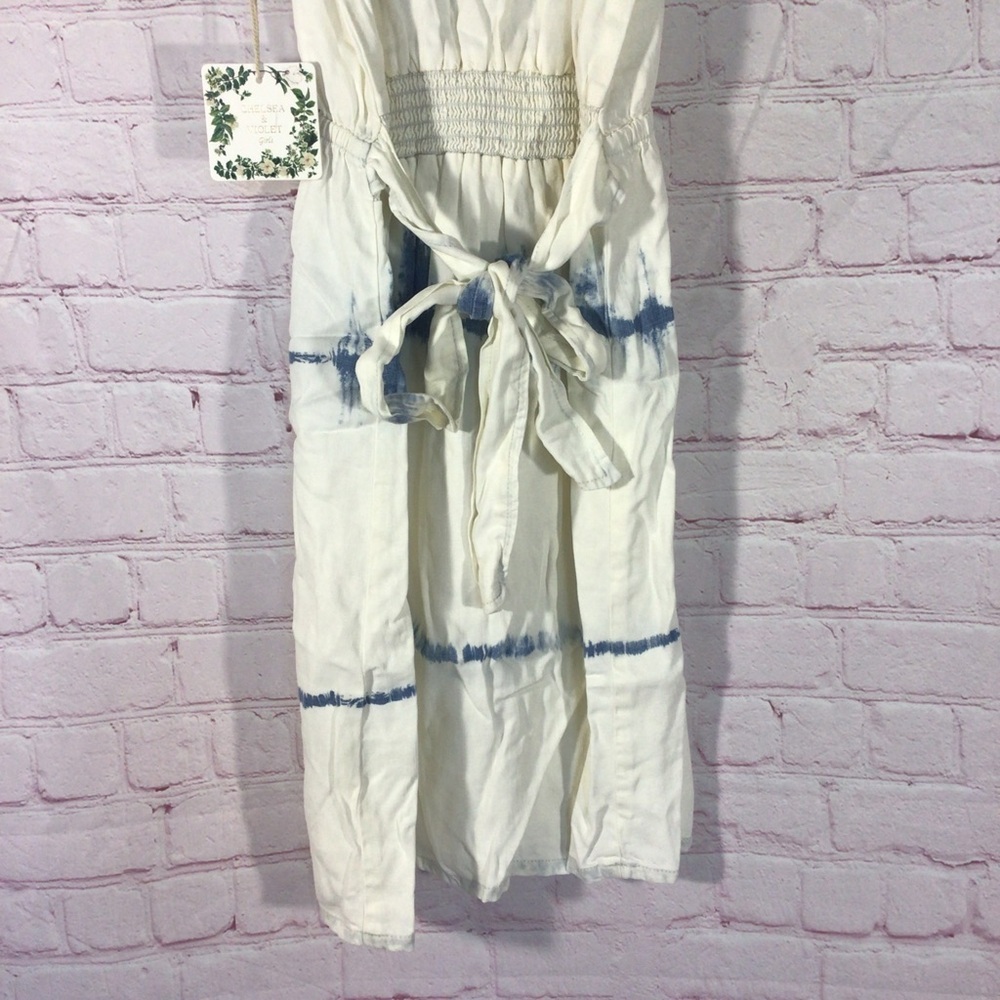 Chelsea & Violet Girls Blue and White Tie Dye Dress - Size 12 - Picture 6 of 10